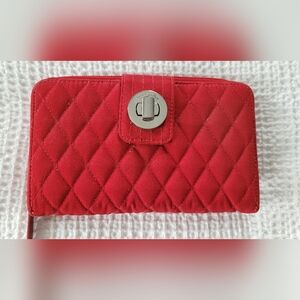 Vera Bradley Red Quilted Clutch